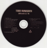 Rundgren, Todd - Live In N.Y.C. '78, CD